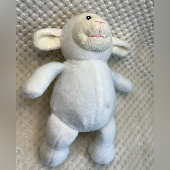 Creature Comforts Plush Lamb Stuffed Animal Embroidered Eyes Toy - Picture 10 of 13